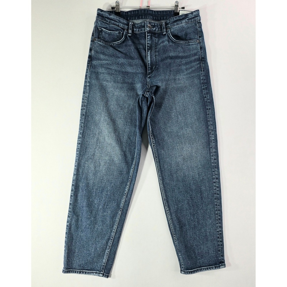 Rag & Bone Cropped Taper Jeans Mens 34 Tag 32 Ardmore Med Wash Blue Denim